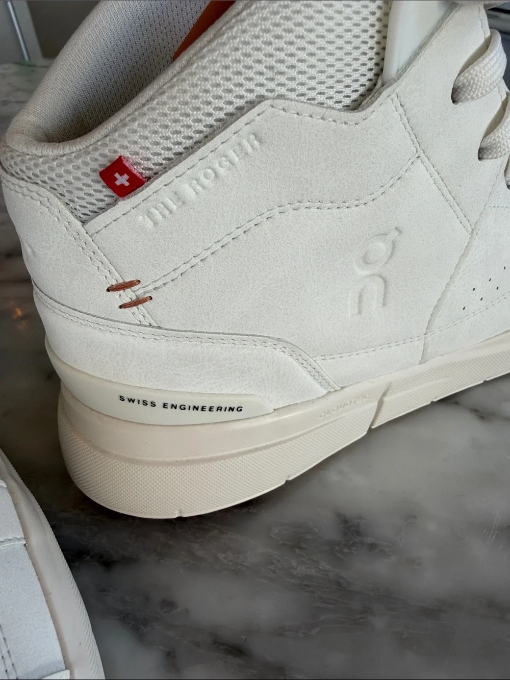 On Running the Roger White Sneakers with Tan Accents - Picture 11 of 11